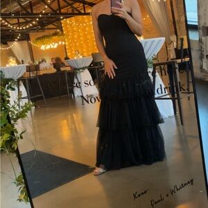 Black Tulle formal wedding guest/bridesmaid dress